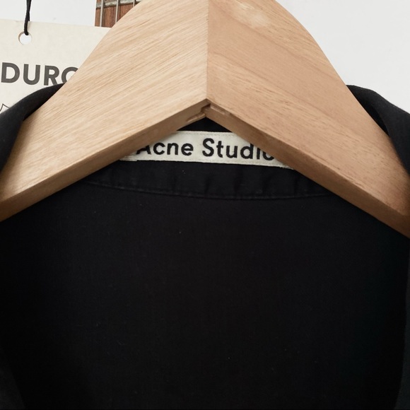 Acne Studios Albion Black Button Up Shirt Size XS-S (34) - Picture 10 of 11